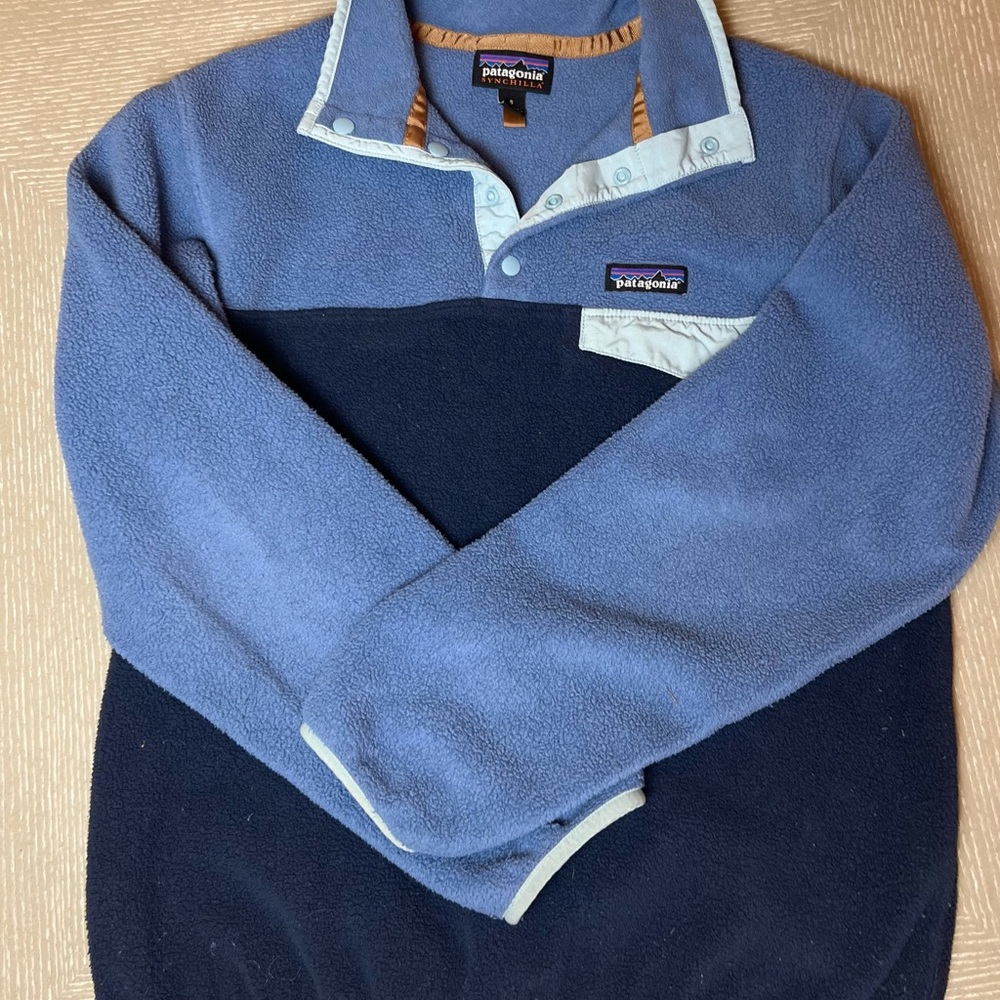 Patagonia Two-Tone Blue Snap-T Fleece